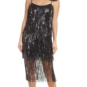 Dress the Population Roxy Fringe Dress